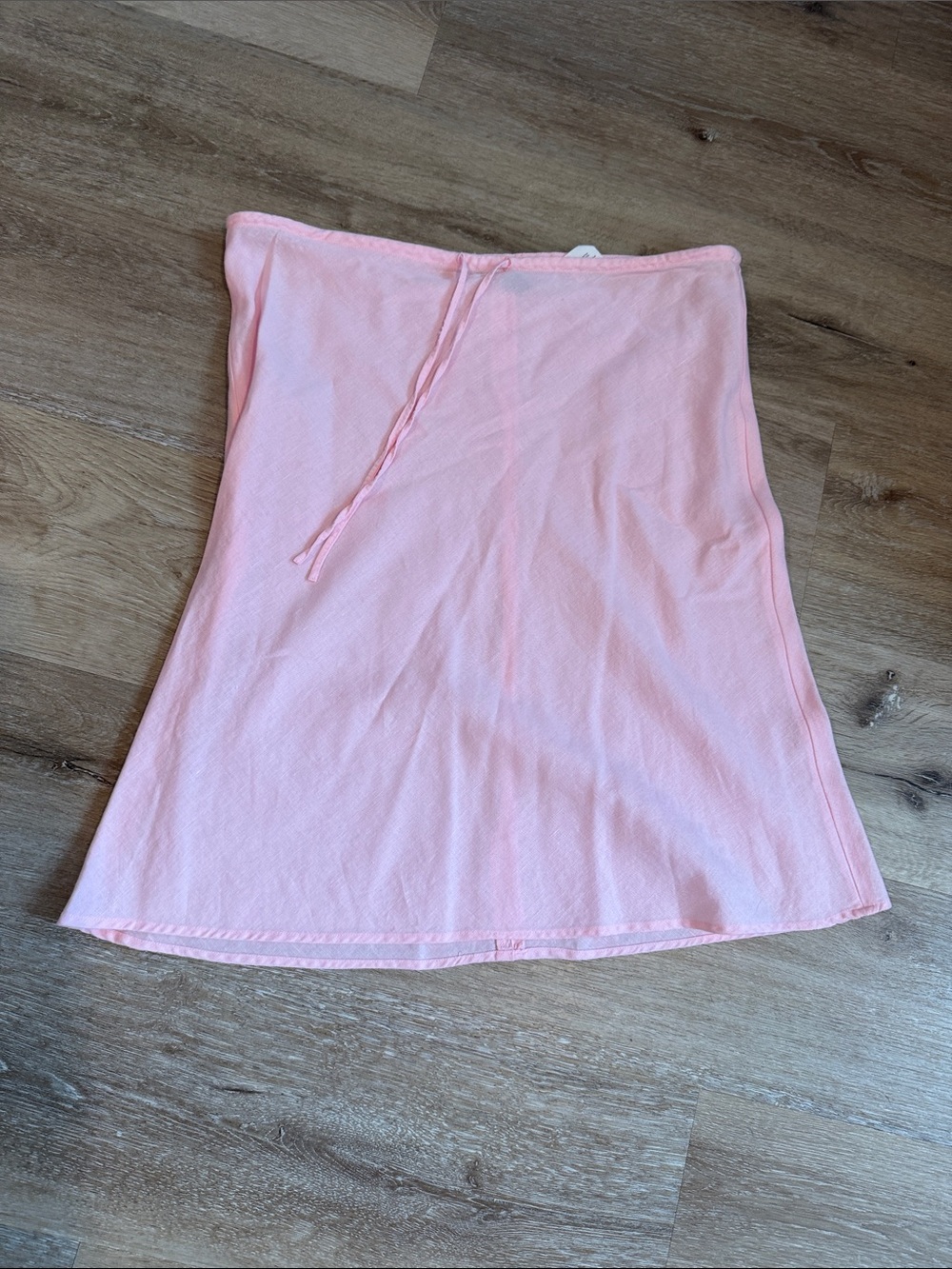 H&M Light Pink Linen Skirt